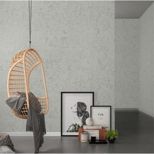 Wellyu Gray non-woven modern minimalist Scandinavian wallpaper cement gray wind wallpaper living room bedroom papel de parede