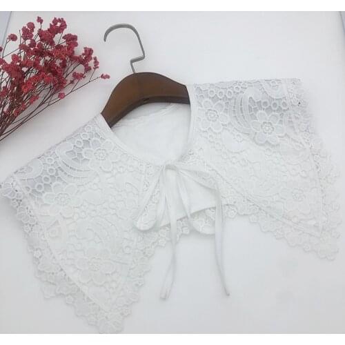 2021 Women Fashion Big Lapel Fake Collar Shawl Girls Shirt Dress Detachable Collars Lapel Necklace Decrative Female Nep Kraagie