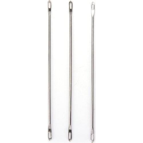 1pc DIY Needles Double Eyed Transfer for Standard Knitting Machines Sliver Home Handmade Craft Sewing Tools Accessories