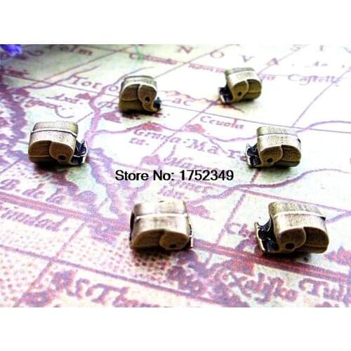 15pcs-Elephant Beads, Antique bronze Elephant bead, Beadwork Charms pendant 13X11x9mm