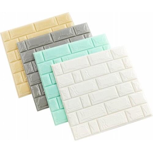 3D Tile Brick Wall Sticker Self-Adhesive DIY Wallpaper Panel Peel&Stick 30x30cm
