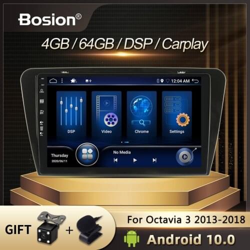 Bosion Android 10.0 For Skoda Octavia 3 A7 2013-2018 Car Radio Multimedia Video Player GPS Navigation stereo 2din IPS DSP HDMI