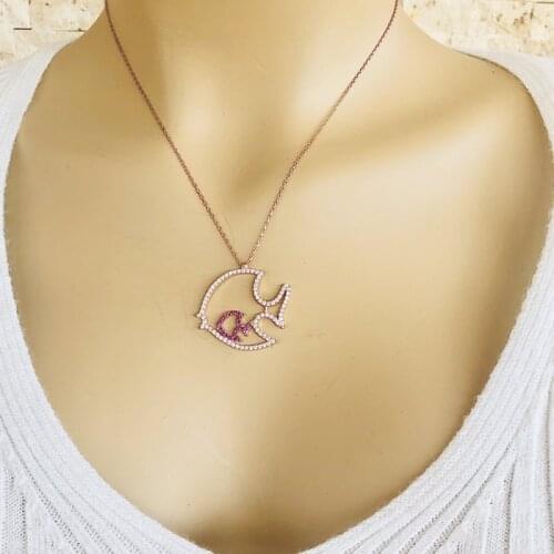The Fish 925 Sterling Silver Necklace Women Girls Gift Jewelry Accessories Fashion Handmade Elegant Chain