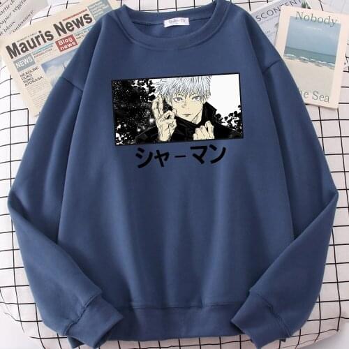 Jujutsu Kaisen Anime Hoodie Casual Creative Tracksuit Vintage Fashion Hooded Sweatshirt Men Comfortable Oversize Tracksuit Male