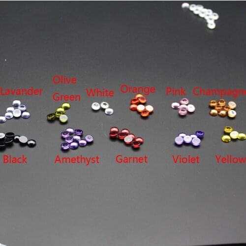 20pcs 3~12mm AAAAA Round Shape Cabochon White , Voilet, Olive , Purple, Black, Pink Cubic Zirconia Loose cz Stone bead