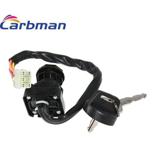 Carbman Ignition Switch Key For Suzuki King Quad 400 4x4 LT-F LT-A 2008