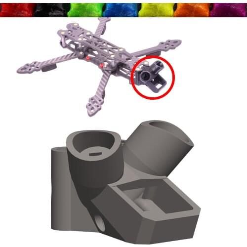 Mark4 HD Frame RC Drone TPU 3D Printed Caddx DJI FPV Polar Air Unit TBS Crossfire Immortal T V2 BN-180 antenna mount Seat