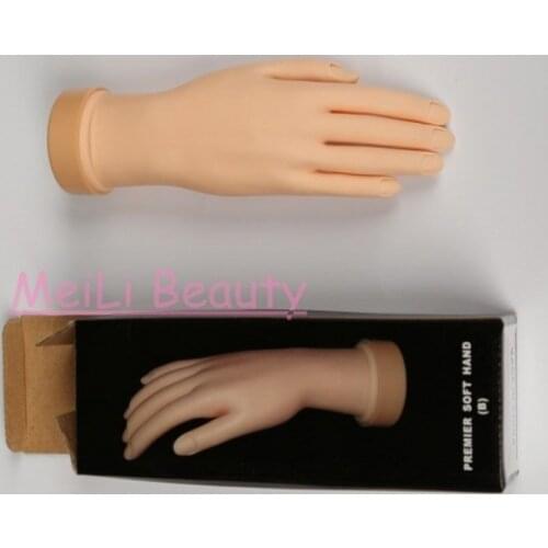 Royun 1 Tattoo Nail Tip Permanent Makeup Soft Plastic Training Practice Fake Skin Hand