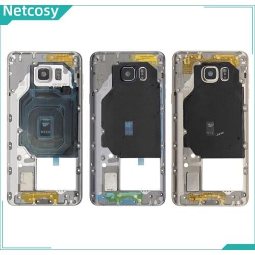 Netcosy Middle Frame Bezel Housing Mid Plate Chassis Cover Replacement For Samsung Galaxy Note 5 N920 Phone Accessory Repair