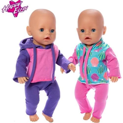 2019 New Dolls Suit Fit For 43cm New Born Doll 17inch Reborn Baby Doll Accessories