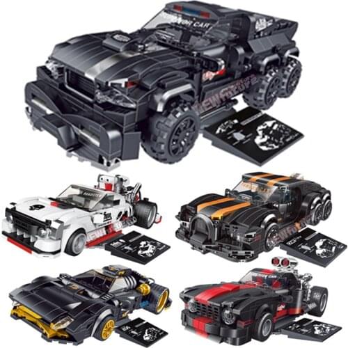 NEW MOC Souped Modified Famous Refitted Supercar Speed Champions Race Car Sports Building Blocks Bricks Sets Kits Model