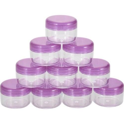 Plastic Container Mini Bottle Pot Jars Face Cream Cosmetic Storage Portable Bottle 5ML for Sampling Traveling Mixing