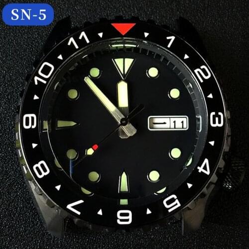 Flat Ceramic Bezel Insert 38*31.5mm No Luminous For Seiko Brand SKX007 Divers watch parts