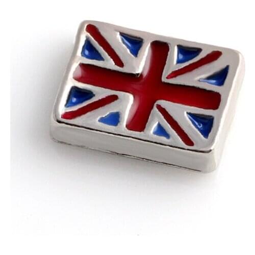 20Pcs/lot Flag Floating Charms Hand-made DIY for Glass Lockets