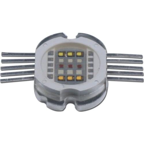 30W 10 pin RGBWW (RGB+White+Warm White) 5 in 1 LED chip Emitter For Stage Light