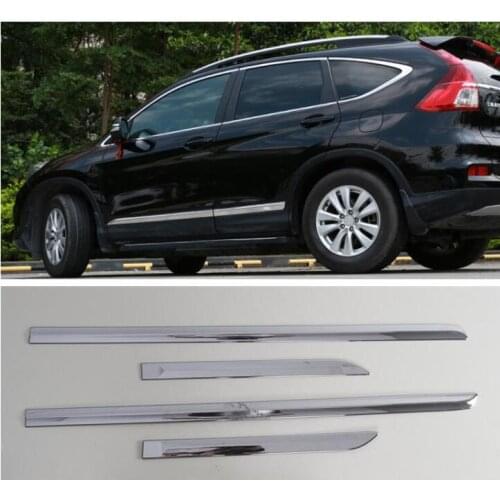 High Quality CAR SIDE DOOR BODY PROTECTOR MOLDING COVER TRIM For HONDA CRV CR-V 2012 2013 2014 2015 2016