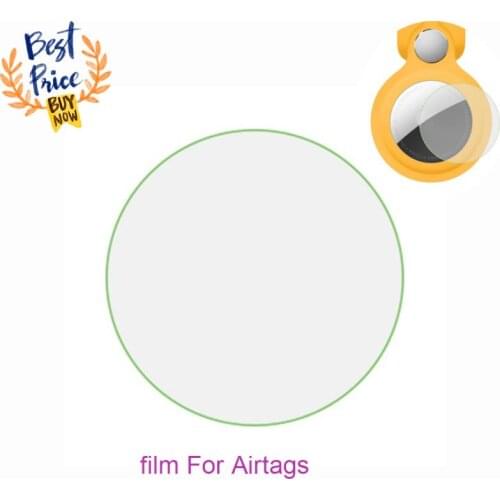 HD Tempered Film For AirTag Key Finder Protective Films For Airtags Touch Screen Adhesive HD Ultra-clear Round Glass Cover