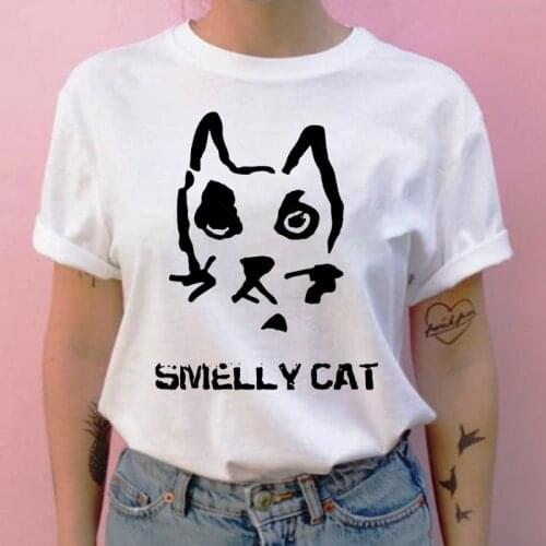 Women 2021 Summer Short Sleeve Lovely Cat Fashion Lady T-shirts Top T Shirt Ladies Womens Graphic Female Tee T-Shirt