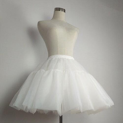 Princess Tutu Tulle Short Puffy Skirt Womens 50s Petticoat Skirts Vintage Rockabilly Crinoline Underskirt for Women CQ054