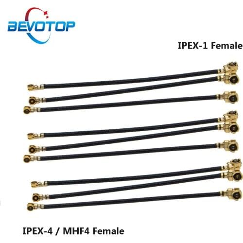 10pcs/lot IPEX MHF4 U.fl Cable Pigtail U.fl IPX IPEX-1 Female to MHF4 IPEX-4 Female Jack RF1.13 IPX Cable for Router 3g 4g Modem
