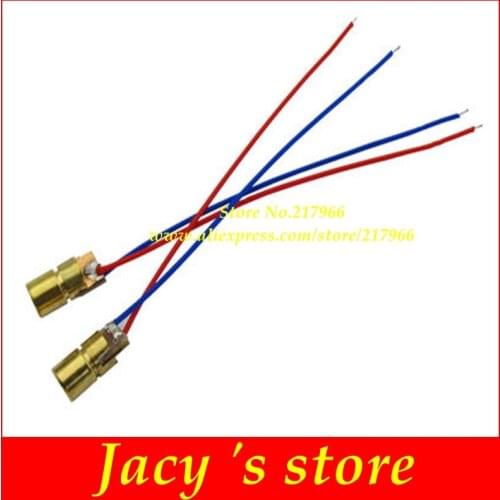 10pcs X Mini 650nm 6mm 5mW Laser Dot Diode Module Red 3V 4.5V 5V voltage