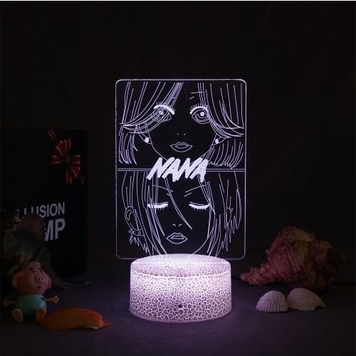 3d Light Anime Nana for Childrens Bedroom Decoration Night Light Manga Nana Gift Room Decor Table Led Night Lamp