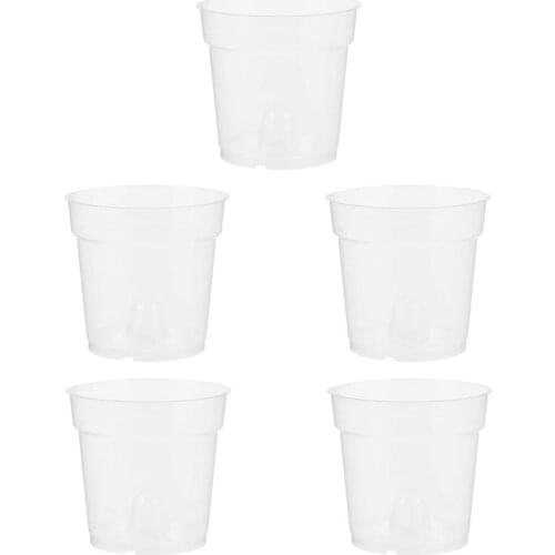 5pcs Simple Orchid Pot Flower Planter Garden Indoor Outdoor Plant Pot Home Decor