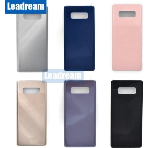50PCS Back Battery Door Housing Cover Rear Door Back Glass with Adhesive for Samsung Galaxy Note 8 N950 N950F Free DHL
