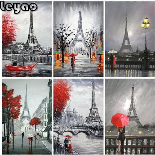 5D DIY Diamond Painting Full Square Romance paris tower lovers Diamond Mosaic Full Embroidery Bead Picture Kits Manual Hobby