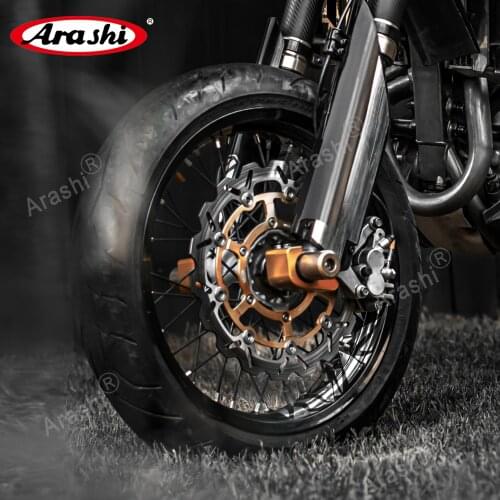 Arashi 1 Set For SUZUKI DRZ SM 400 2005-2009 CNC Front Rear Brake Disc Rotors DRZ400SM 2005 2006 2007 2008 2009 DRZ-400-SM
