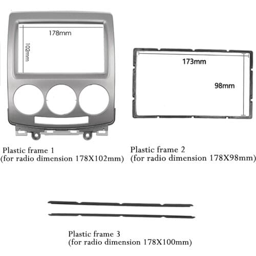 Audio Radio Fascia For MAZDA 5 Premacy i-Max 2007+ DVD Stereo Panel Radio Refitting Dashboard Dash Mount Install Kit Face Plate