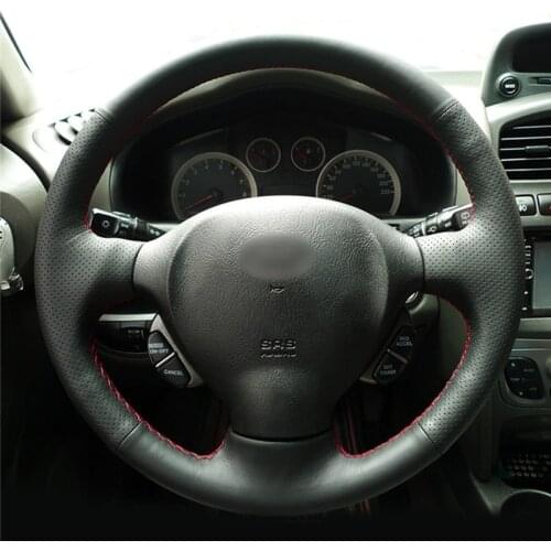 Steering Wheel Cover for Hyundai Santa Fe 2001 2002 2003 2004 2005 2006 Old Hyundai Santa Car Braid On The Steering Wheel Cover