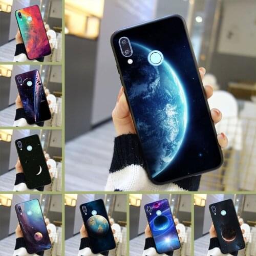 Black Star Space Phone Case For Huawei Nova Smart Lite 2017 Silicone Back Cover For Huawei Nova 5 4 4E 3 3I 3E 2i 2 Lite Plus