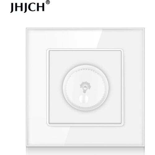 JHJCH dimmer is suitable for dimmable led lamp/incandescent lamp glass panel wall lamp switch 3 brightness 15W-300w adjustable