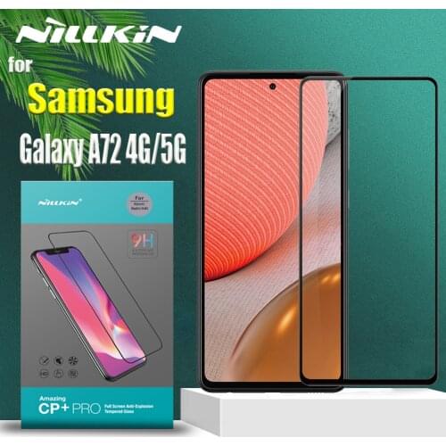For Samsung A72 4G Tempered Glass Nillkin 9H Hard Full Coverage Clear Safety Protective Glass Screen Protector for Galaxy A72 5G
