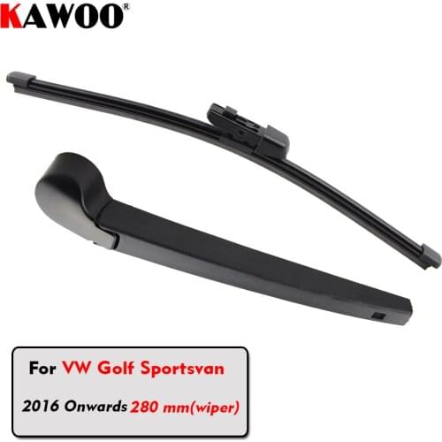 KAWOO Car Rear Wiper Blades Back Window Wipers Arm For Volkswagen Golf Sportsvan Hatchback (2016 Onwards) 280mm Car Accessories