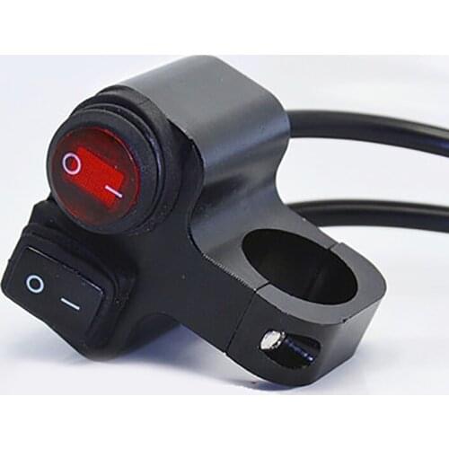 7/8'' 22mm Motorcycle Handlebar Headlight Fog Spot Light Dual Button On Off Switch 12V Motorcycle Modification Accessories