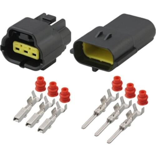 3 Pin 174359-2 174357-2 Female Male Way Waterproof Wire Connector Plug