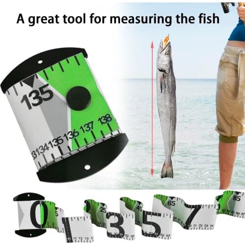 Fish Measuring Ruler Portable Waterproof PVC Fishing Ruler Accurate Measurement Tape Tool For Fishing Accessories 138cm X 5cm