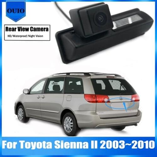 Rear View Reverse Back Up Parking Camera For Toyota Sienna II 2003 2004 2005 2006 2007 ~ 2010 Night Vision license plate camera