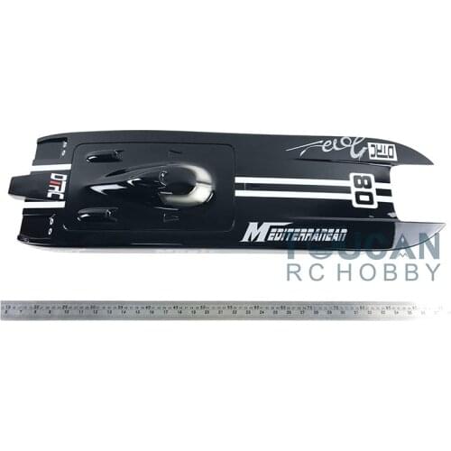 E32 KIT Cheetah / Germany Cat Fiber Glass Electric Racing Speed Boat Hull Only for Advanced Player Black TH02634