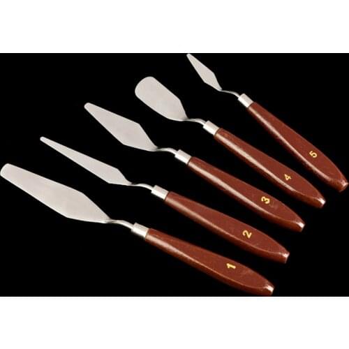 Pastry Tools Painting Spatula Set Wooden Handle Espatula Dessert Decorator Set Fondant Helper Cake Decoration