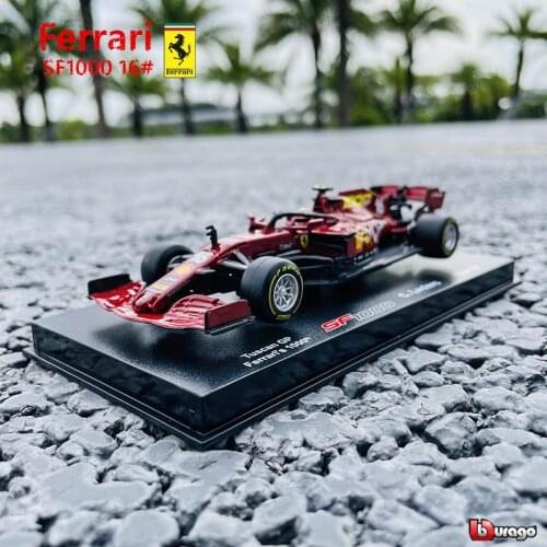 Bburago 1:43 Hardcover Edition 2020 Ferrari SF1000 NO.16 F1 racing model simulation car model alloy car toy male collection gift