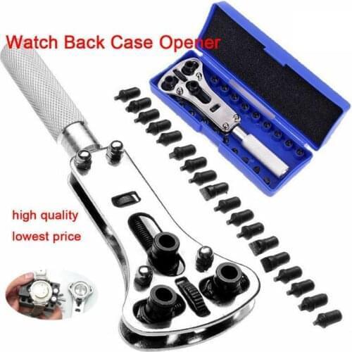 Watch Back Case Removal Tool Wrench Screw Case Opener Set Kit for Watchmaker