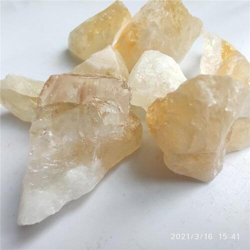 100g Natural Brazil Citrine Ore Crystal Rock Mineral Specimen Collection Home Decoration and DIY Gif
