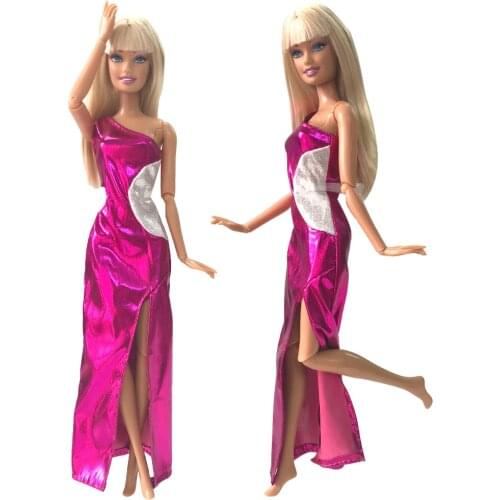 NK 2020 Newest Doll Dress Beautiful Handmade Party ClothesTop Fashion Dress For Barbie Noble Doll Best Child Girls'Gift 043A DZ