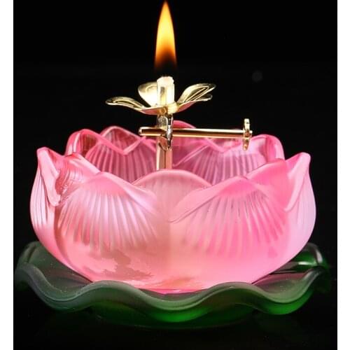4.5x8cm Lotus Candle Holders for Home Decor Glass Wedding Centerpieces Candle Stand Candle Stick Holder