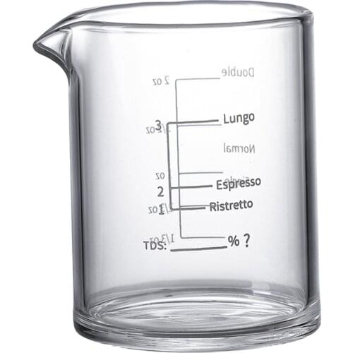 Clear Espresso Shot Glass Measuring Cup Heavy Sturdy for Party