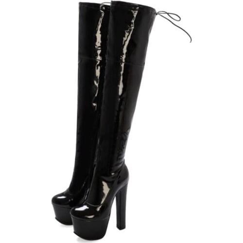 Women Snow Queen Prince Anna Elsa Cosplay Boots Anime Boots Tailor-Made Girlss Super High Heels 17cm Platform 6cm Shoes Z33