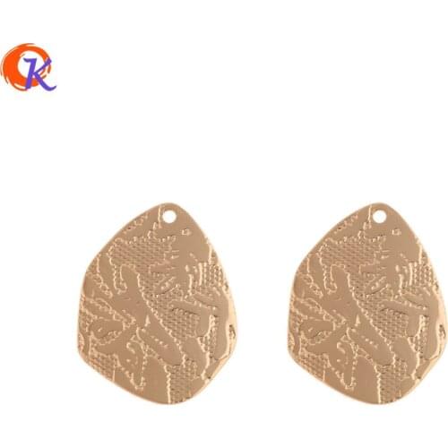 Cordial Design 40Pcs 19*25MM Jewelry Accessories/Charms/DIY Part/Irregular Shape/Genuine Gold Plating/Hand Made/Earring Findings
